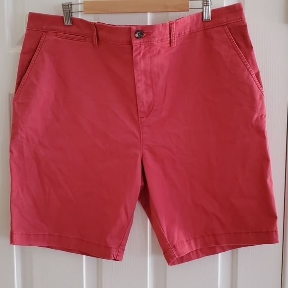 NWT Tricots St Raphael Chino Shorts color: Washed Red Size 38W - Picture 1 of 8